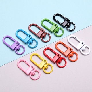 Lobster Clasp Clips โลหะ พวงกุญแจ หัวเข็มขัดแขวน หัวเข็มขัดสุนัข ตะขอ สปริงคลัตช์ DIY เครื่องประดับ วัสดุเชื่อมต่อ