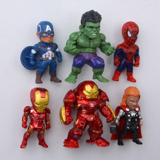 6 Pcs ชุดแม่เหล็กติดตู้เย็น Marvel Hulk Thor กัปตันอเมริกา Marvel