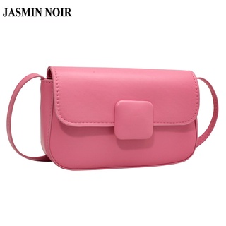 Jasmin NOIR กระเป๋าสะพายข้าง หนัง PU แบบล็อค สําหรับผู้หญิง