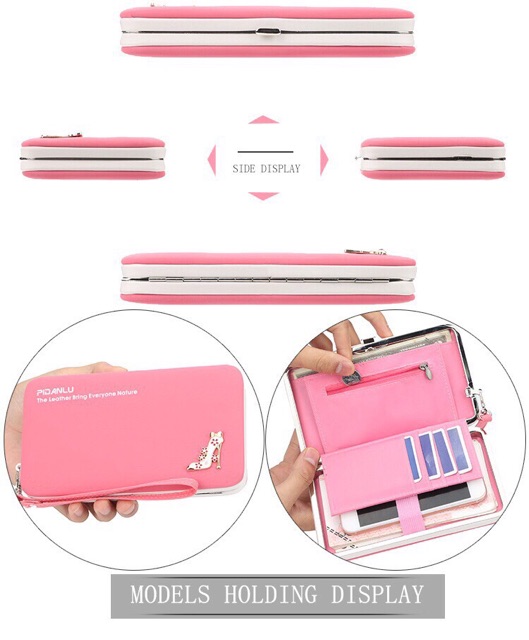 ⭕️พร้อมส่งไม่ต้องรอ⭕️ PIDANLU PAG กระเป๋าใส่สตางค์ใบยาว กระเป๋าใส่โทรศัพท์ SJ020