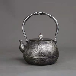 Japanese sand iron pot pure handmade uncoated boiling water teapot original Japanese oldiron pot with certificate 1400ml