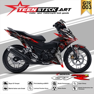 Striping GTR 150R - แถบโฮโลแกรมโครเมี่ยมไวนิล UV ใส HONDA GTR 150R VENOM 003