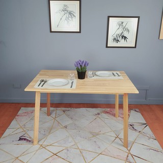 โต๊ะกินข้าว โต๊ะอาหาร Evergreen-Furniture Dining Table  TC-1274-F (ราคานี้เฉพาะโต๊ะ) ทำจากไม้ยางพารา