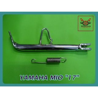 YAMAHA MIO "CHROME" SIDE STAND 17" &amp; SPRING SET // ขาตั้งข้าง YAMAHA MIO ยาว 17 นิ้ว พร้อม สปริง สีชุบโครเมี่ยม