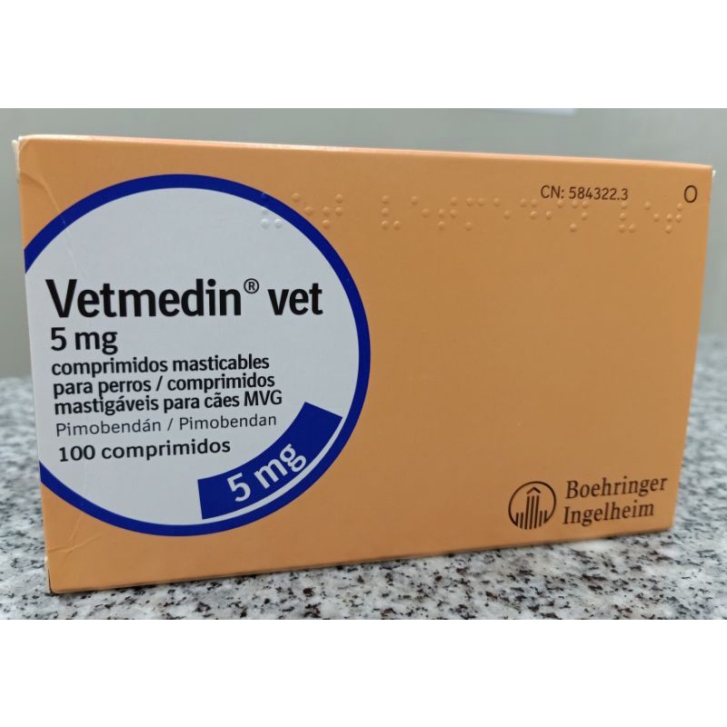 Vetmedin 5 mg (Pimobendan)แบ่งขาย แผงละ 10 เม็ด *พร้อมส่ง