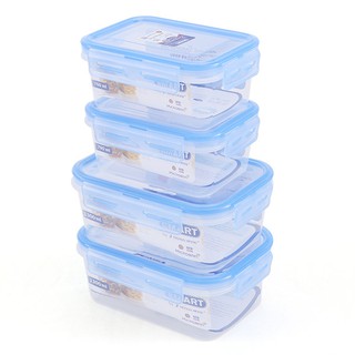 ✨นาทีทอง✨ ชุดกล่องอาหาร 8 ชิ้น รวมฝา รุ่น 6506-8 Food Container w/ Lid No.6506-8 Set of 8