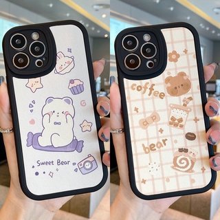 เคสโทรศัพท์มือถือ แบบนิ่ม ลายหมี สําหรับ Samsung Galaxy A02S A03S A21S A22 A32 A12 M12 A50 A50S A30S A51 A52 A52S 5G 4G