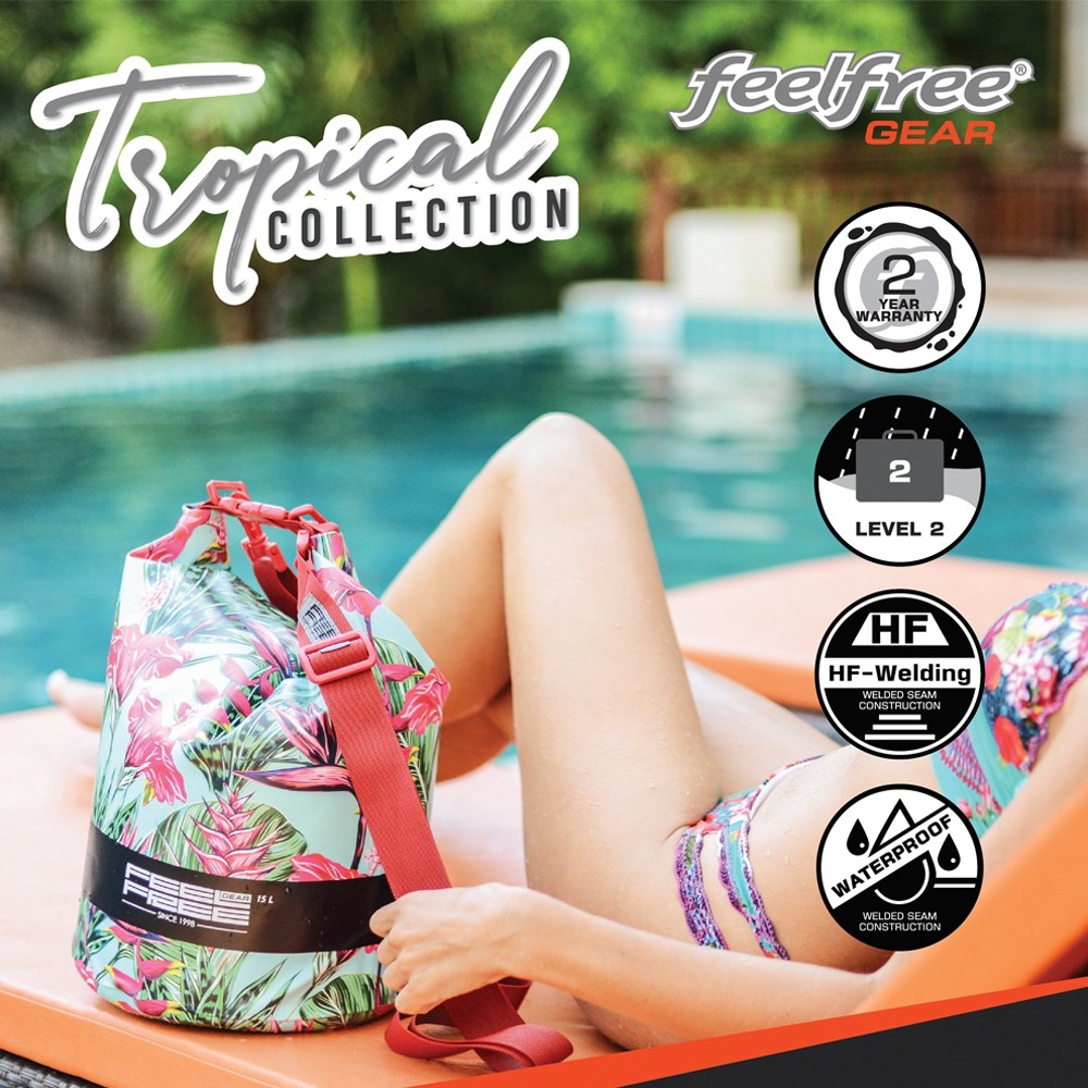 [พรีเมี่ยม]  FEELFREE  DRY TUBE TROPICAL กระเป๋ากันน้ำ ถุงกันน้ำ พรีเมี่ยม ราคา ถูกที่สุด ดีลบีเคเค แกลเลอรีภาพที่ 2