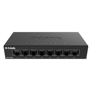 HUB SWITCH  D-LINK DGS-108GL - 8 PORTS GIGABIT METAL UNMANAGED DESKTOP SWITCH (by Pansonics)