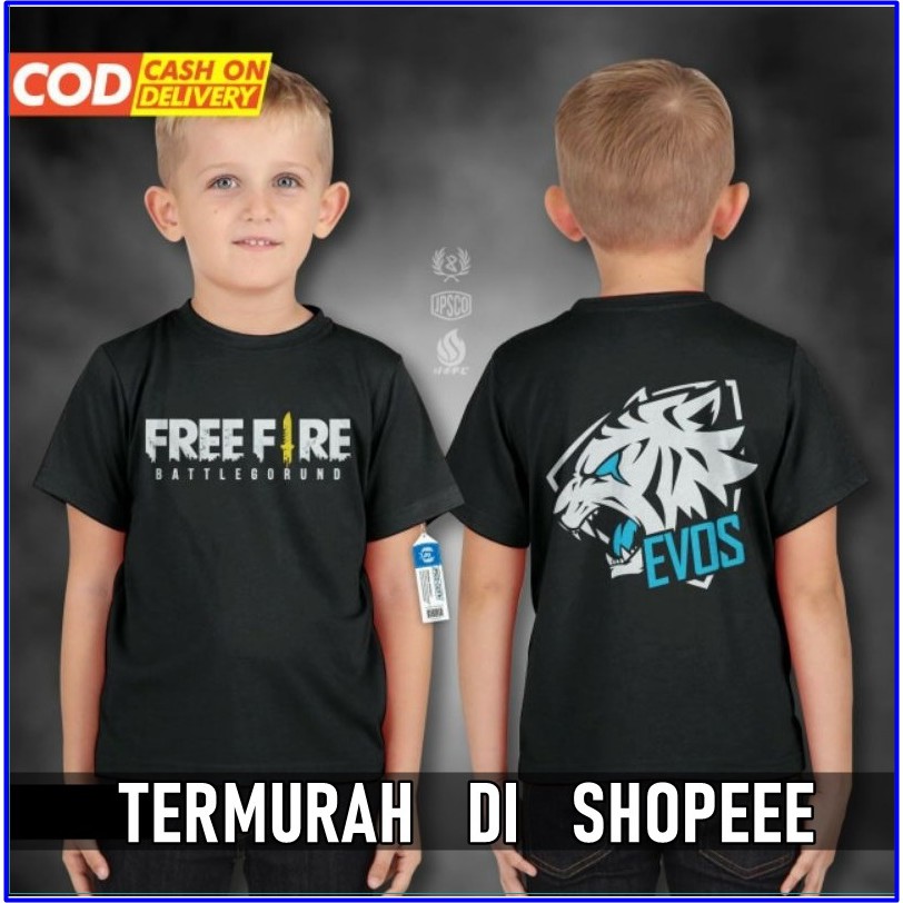 Evos FREE FIRE CHILDRENS เสื้อยืด EVOS CLOTHES