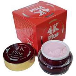 4k plus Whitening night cream 20 g. [ตัวใหม่ล่าสุดของแท้100%]สีแดงครีม