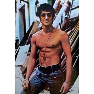 โปสเตอร์ ดารา หนัง บรูซลี BRUCE LEE – Legend Hong Kong Actor POSTER 21”x31” KUNG FU FIGHTING