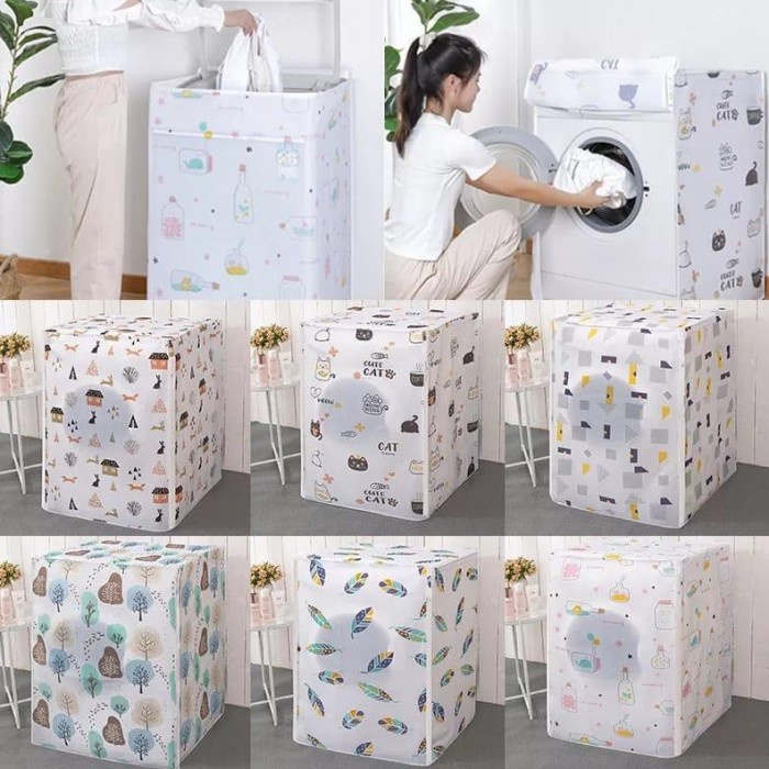 MESIN (เปิดด้านบน) New Motif 7Kg ผ้าคลุมเครื่องซักผ้า / ผ้าคลุมเครื่องซักผ้า 7Kg