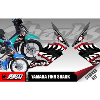 สติ๊กเกอร์ YAMAHA Finn ลาย ฉลาม SHARK V.2