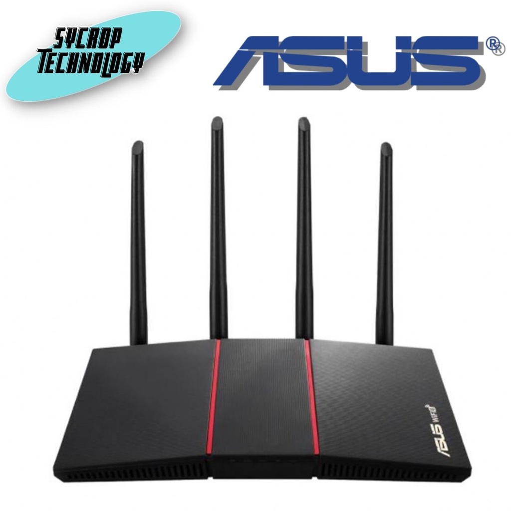 ROUTER (เราเตอร์) ASUS RT-AX55 AX1800 DUAL BAND WI-FI 6