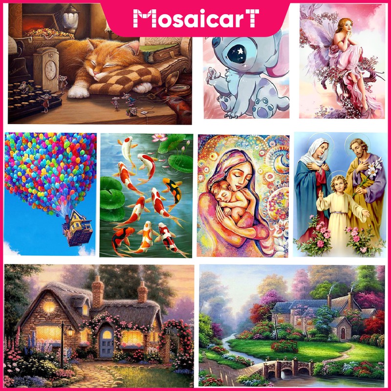 【Ma มาใหม่】ภาพวาดปักเพชร 5D ลายท้องฟ้า แฮนด์เมด ขนาด 30x40 ซม. DIY สําหรับตกแต่งผนังบ้าน