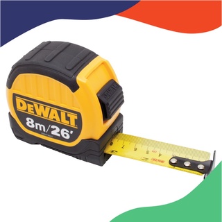 KT DWHT36027-0-30 DEWALT ตลับเมตร Dewalt ขนาด 8 เมตร ของแท้ พร้อมใบรับรองจากกรมชั่งตวงวัด