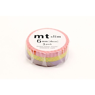 mt masking tape mt slim deco A (MTSLIM16) / เทปตกแต่งวาชิ รุ่น slim ลาย deco A  ประเทศญี่ปุ่น