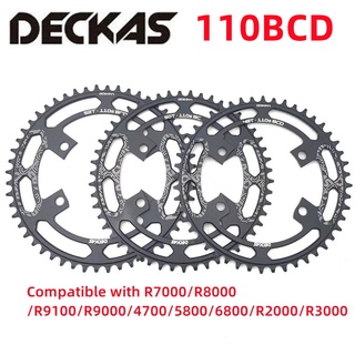 Deckas 110s 110BCD จานหน้าจักรยาน กว้าง แคบ 36T-52T สําหรับ shimano R7000 R8000 R9100 R9000 4700 5800 6800 R2000 R3000