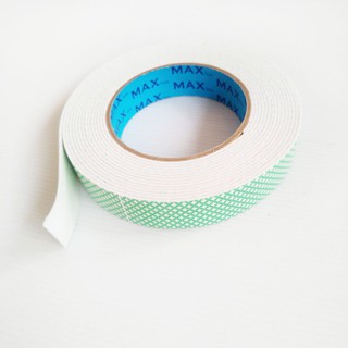 เทปโฟม เทปกาว 2 หน้า กว้าง 24 มม. x ยาว 7 หลา แม็กซ์ (1 ม้วน) MAX Double-Sided Tape