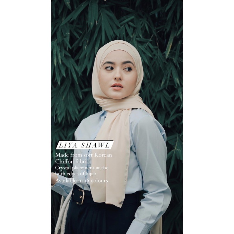 LIYA KOREAN CHIFON SHAWL BY NAELOFAR