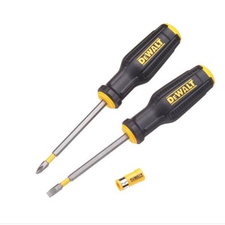 Dewalt DWHT0-62057 ชุดไขควง3ชิ้น แฉก+แบบ+ปลอก แม่เหล็ก