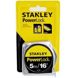 STANLEY ตลับเมตร 5เมตร.  33-158 Power Lock  สแตนเลย์