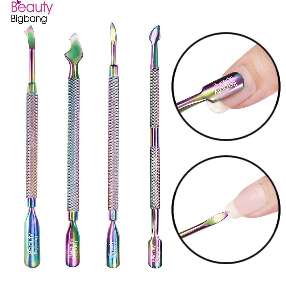 BeautyBigBang Stainless Cuticle Pusher Dead Skin Remover Nail Art Tool