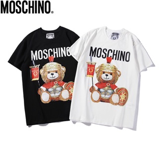 พร้อมส่ง เสื้อยืด moschino เสื้อยืดสกรีนแบรนด์เนม เสื้อยืดcotton100%