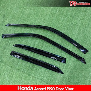 คิ้วปรตู กันสาด accord 1990 1991 1992 1993 สีดำ