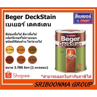 Beger DeckStain | เบเยอร์ เดคสเตน | สีทาพื้นไม้ ชนิดมีฟิล์มด้าน โชว์ลายไม้ | ขนาด 3.785 ลิตร (1 แกลลอน)