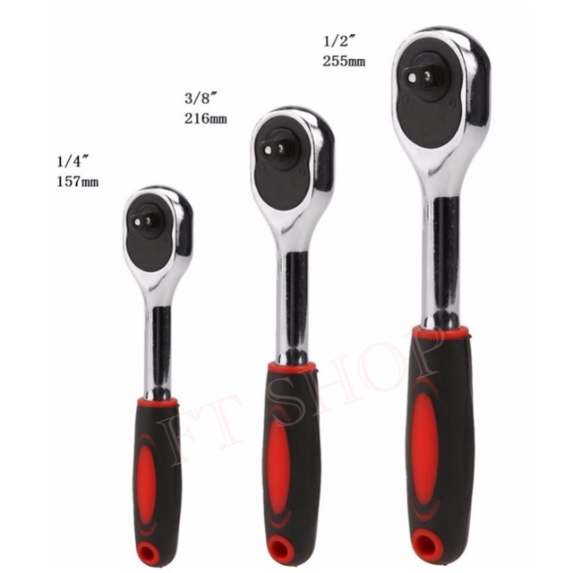 1/2นิ้ว , 3/8นิ้ว, 1/4นิ้ว ด้ามฟรี ด้ามฟรีหุ้มยาง ปรับซ้าย-ขวา ด้ามก๊อกแก๊ก ประแจบล็อก ด้ามบล็อค ด้า