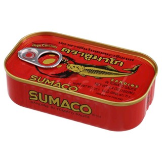 ปลาซาดีนในซอสมะเขือเทศ Sumaco Sardine In Tomato Sauce 125g.