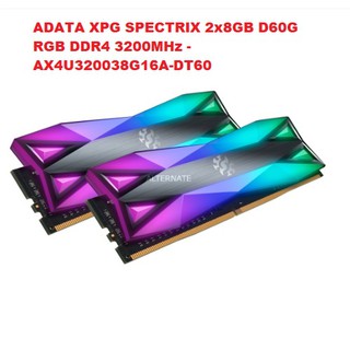 ADATA XPG SPECTRIX 2x8GB D60G RGB DDR4 3200MHz - AX4U320038G16A-DT60