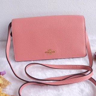 Coach F30256 foldover clutch crossbody