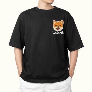 เสื้อยืดโอเวอร์ไซส์ ลาย Shiba Inu