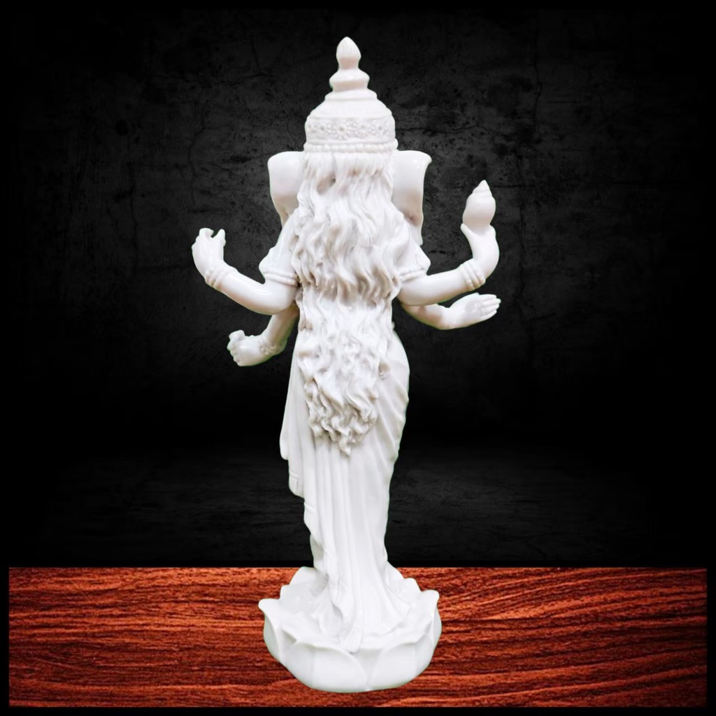 พระคเณศาณี พระพิฆเนศปางวินายักกี งานลิขสิทธิ์ (กว้าง3นิ้ว สูง10นิ้ว)งานเรซิ่นผสมผงหินขาวพรีเมี่ยม บูชาเสริมอำนาจวาสนา - รูปที่ 2