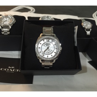 นาฬิกา coach  สีsilver  หน้าปัด 35 mm