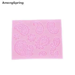 ( Amongspring ) แม่พิมพ์ซิลิโคน ลายลูกไม้ สําหรับทําเบเกอรี่