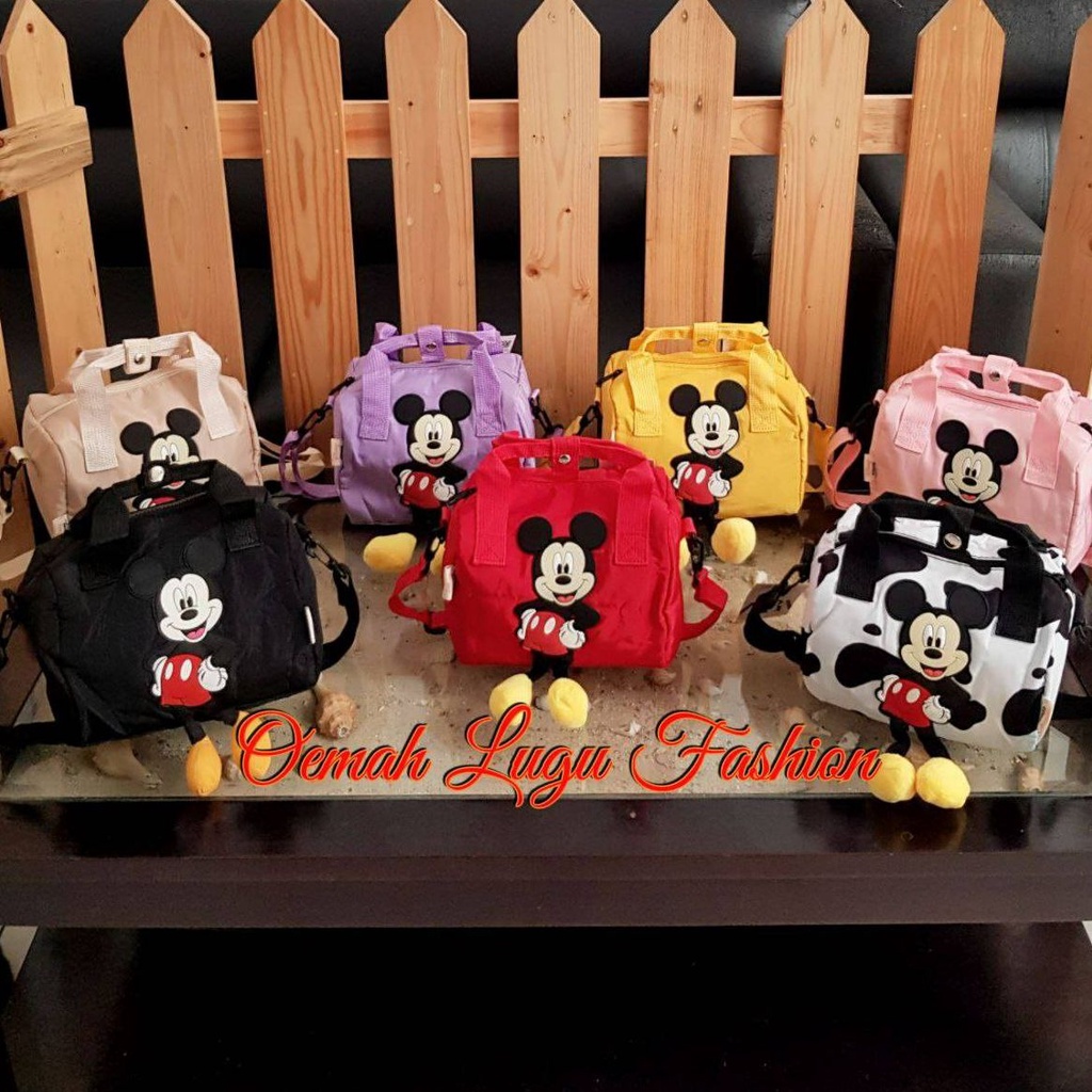 Women& 39;s SLING BAG Z*RA DISNEY MICKEY MOUSE BOWLING BAG / ZAR* SHOULDER BAG / MICKEY CHARACTER TO
