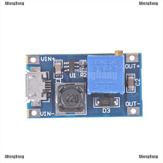 Abongbang DC-DC USB 2~24V ถึง 5~28V 2A Boost Step Up ตัวควบคุมพลังงาน ที่ปรับได้