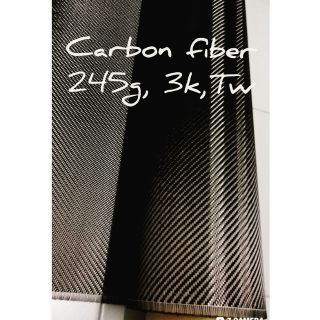 ผ้าคาบอน​แท้​ ลาย2  ผ้าคาร์​บอน ทอแน่น ลายเคฟล่าน้ำหนัก​ 245 กรัม​ สีดำเงา carbon  fiber  3k,​twill.toray​ made in japan