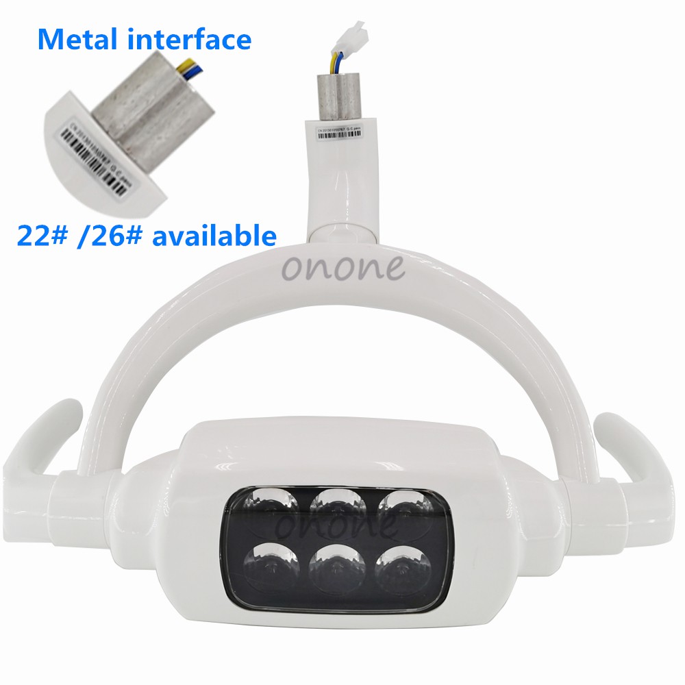 ทันตกรรม Induction Light Operation โคมไฟ LED Oral โคมไฟสําหรับทันตกรรมหน่วยเก้าอี้ EquipmentAC 12V 6000K 6 LED Oral Light