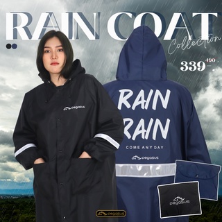 Code: 615MDM100 ลด 10%เสื้อกันฝน ชุดกันฝน มีแถบสะท้อนแสง เสื้อกันฝนมอเตอร์ไซค์ มีหมวกติดเสื้อ Raincoat Pegasus Luggage