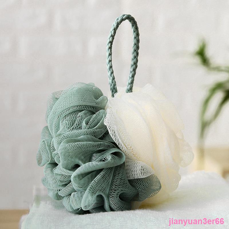 ☒✲❦Jianyuan3er66 Bath Ball Hangable Foaming Bath Ball Soft Bath ดอกไม้อาบน้ําหนาอาบน้ําดอกไม้ลูกบอลถ