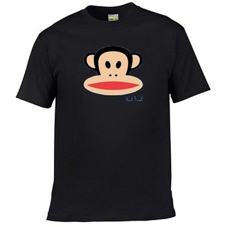 ผู้ชายเสื้อยืด Men T-Shirt Alva Paul Frank เสื้อแฟชั่นผู้ชายสีดำสั้น