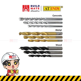 ชุดดอกสว่าน ดอกสว่าน 9 ตัว/ชุด (เจาะปูน เหล็ก ไม้) AT INDY (…