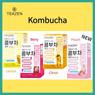 [TEAZEN] Kombucha Stick ผงคอมบูชา 10T, 20T, 30T, 40T / เลม่อน, ซิตรอน, เบอร์รี่, พีช / ชาจองกุก / ดีท็อกซ์ / ชาลดน้ําหนัก