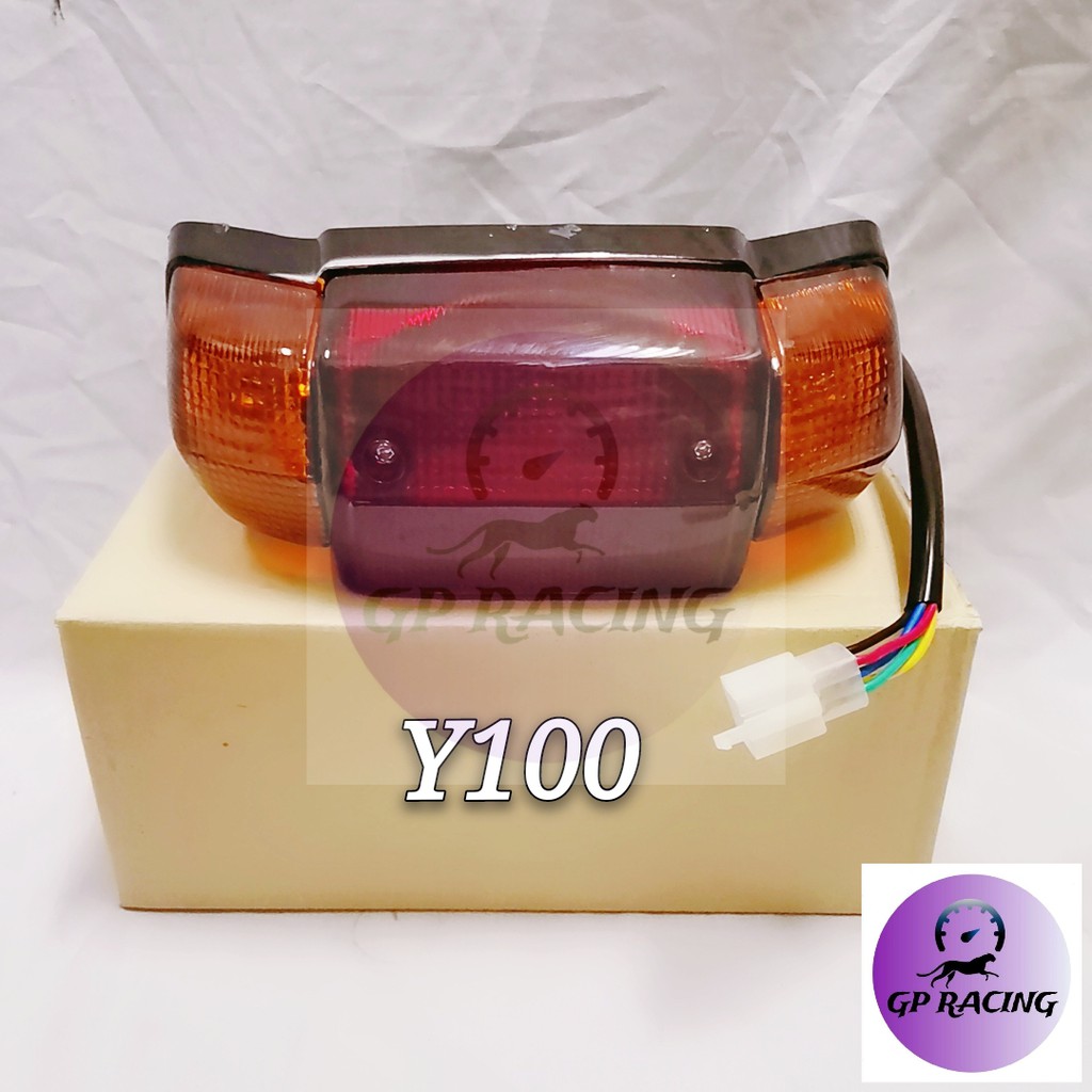 YAMAHA Y100 Y-100 TAIL LAMP + SOCKET SET "GP RACING"
