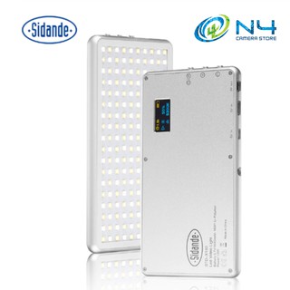 Sidande X180 ไฟวีดิโอ LED โลหะ ขนาดเล็ก 3200K-5600K โคมไฟเสริม หรี่แสงได้ ดิจิทัล